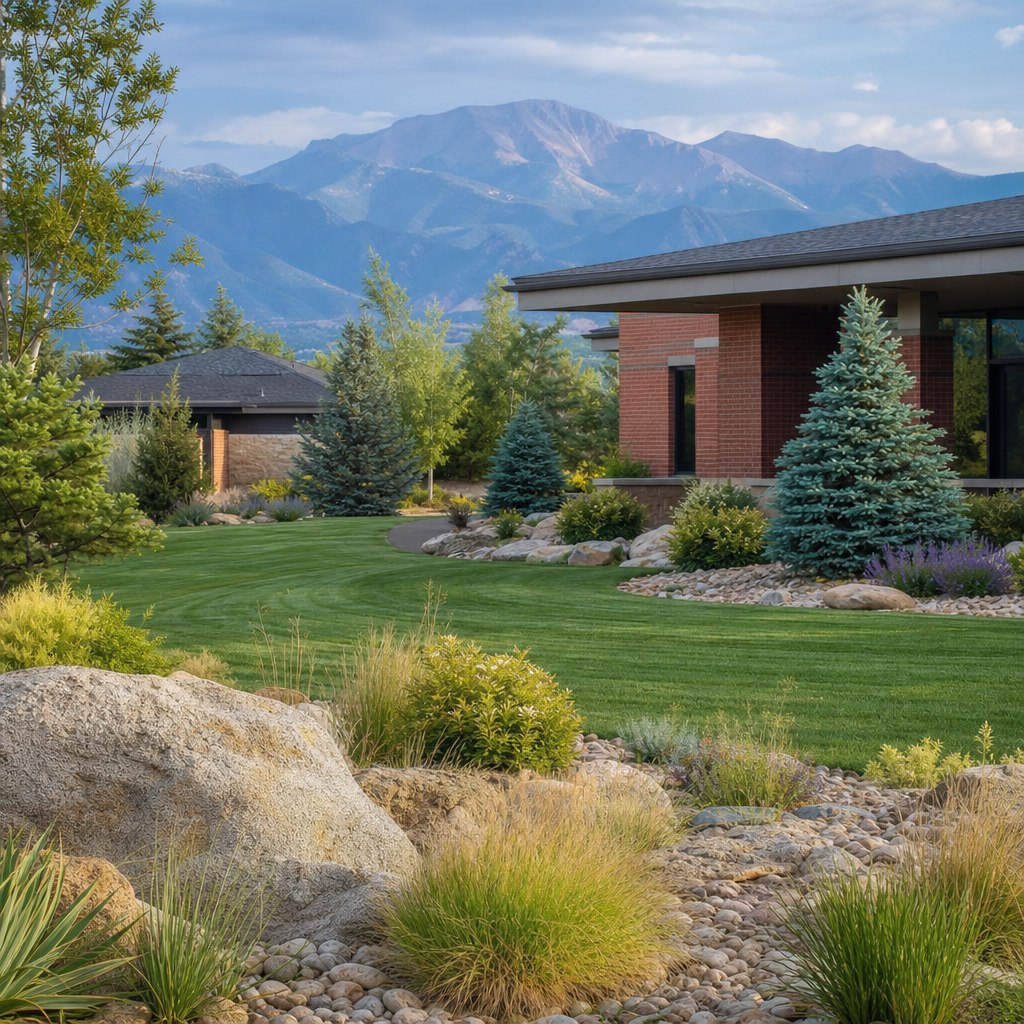 Commercial landscape planning in Colorado Springs